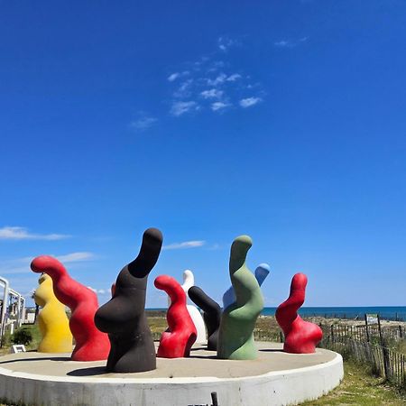 L'Azur 4 Pers Clim Parking Acces Plage Direct Le Barcares Exterior photo